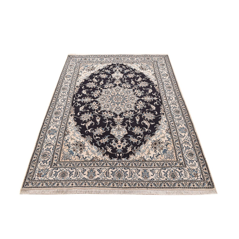 Tapete Persa - Nain - 238 x 161 cm - azul escuro
