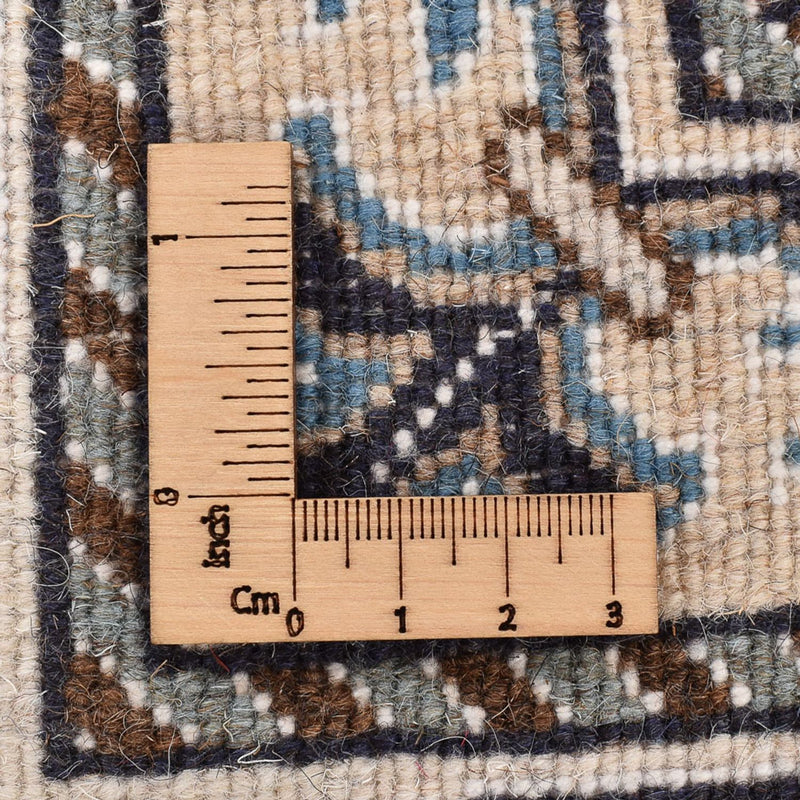 Tapete Persa - Nain - 238 x 161 cm - azul escuro