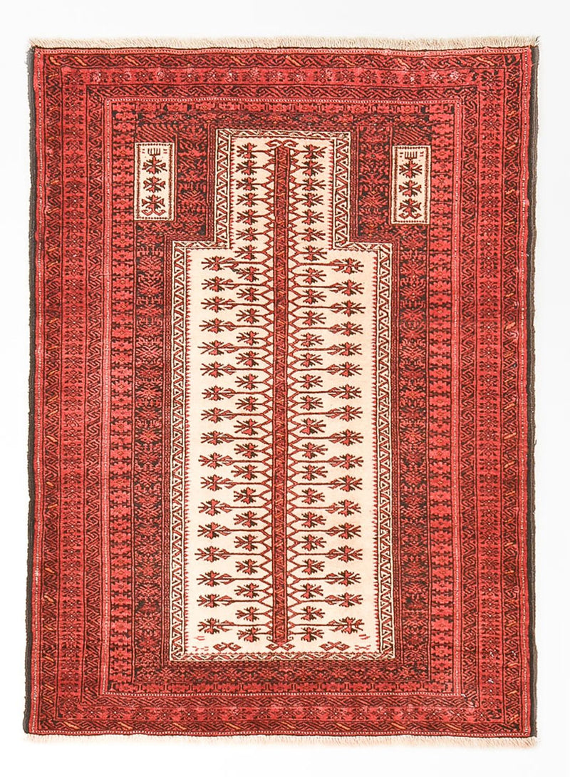 Tapete Baluch - 143 x 102 cm - vermelho