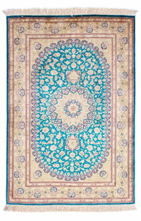 Qom Tapete 78x119cm - Tapete persa - turquesa – product image