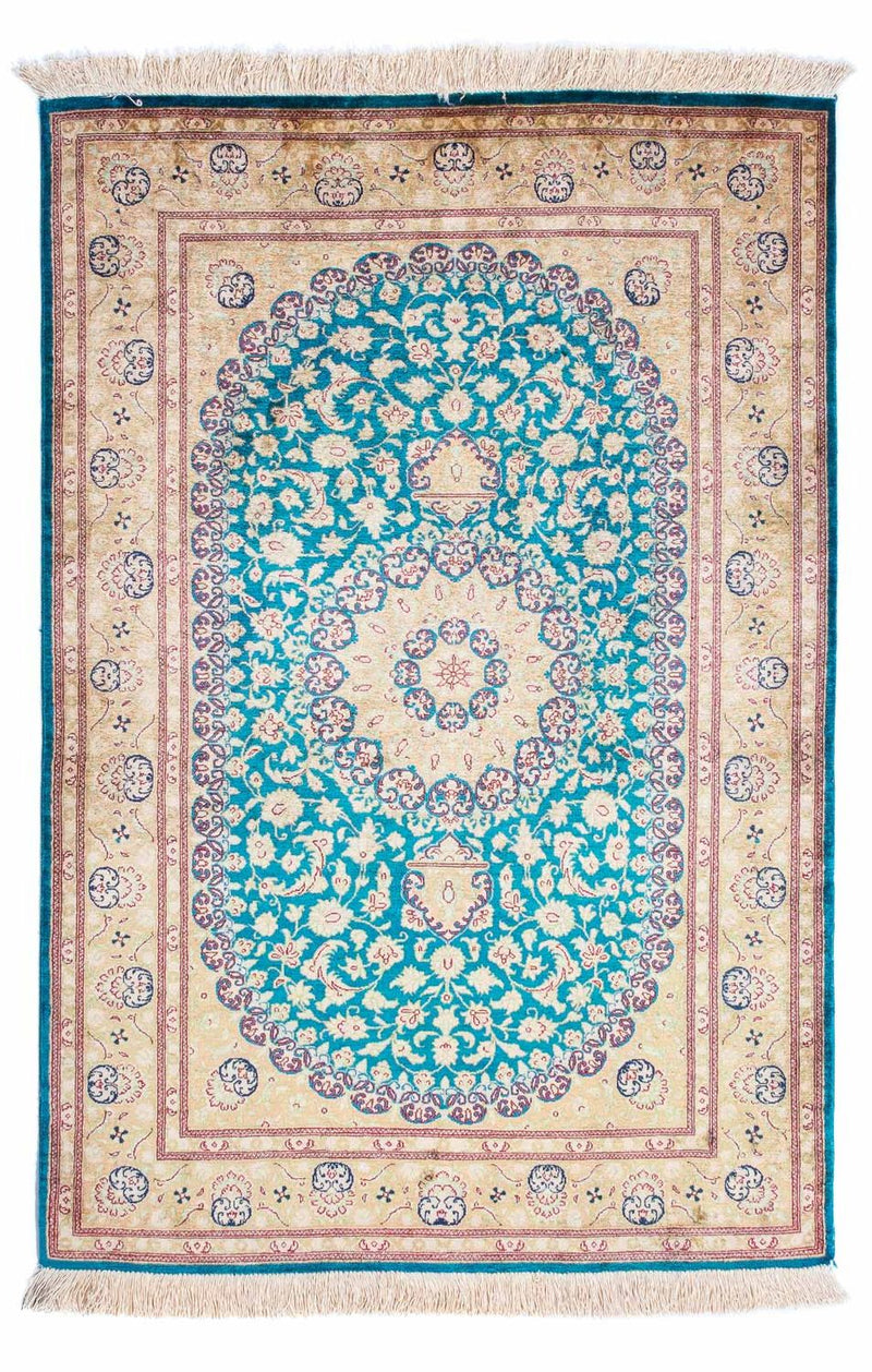 Qom Tapete 78x119cm - Tapete persa - turquesa