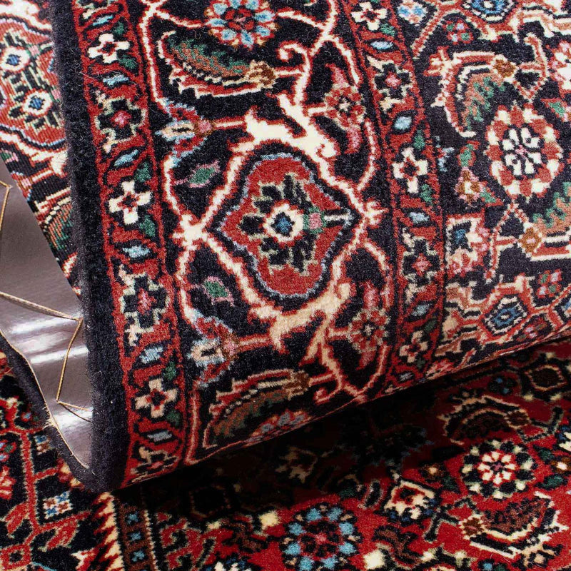 Tapete Persa - Bijar - 176 x 109 cm - azul escuro