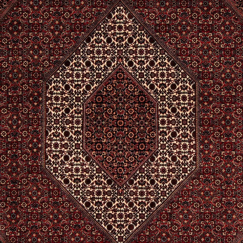 Tapete Persa - Bijar - 252 x 208 cm - vermelho escuro