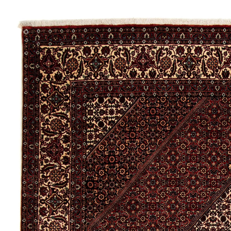 Tapete Persa - Bijar - 252 x 208 cm - vermelho escuro