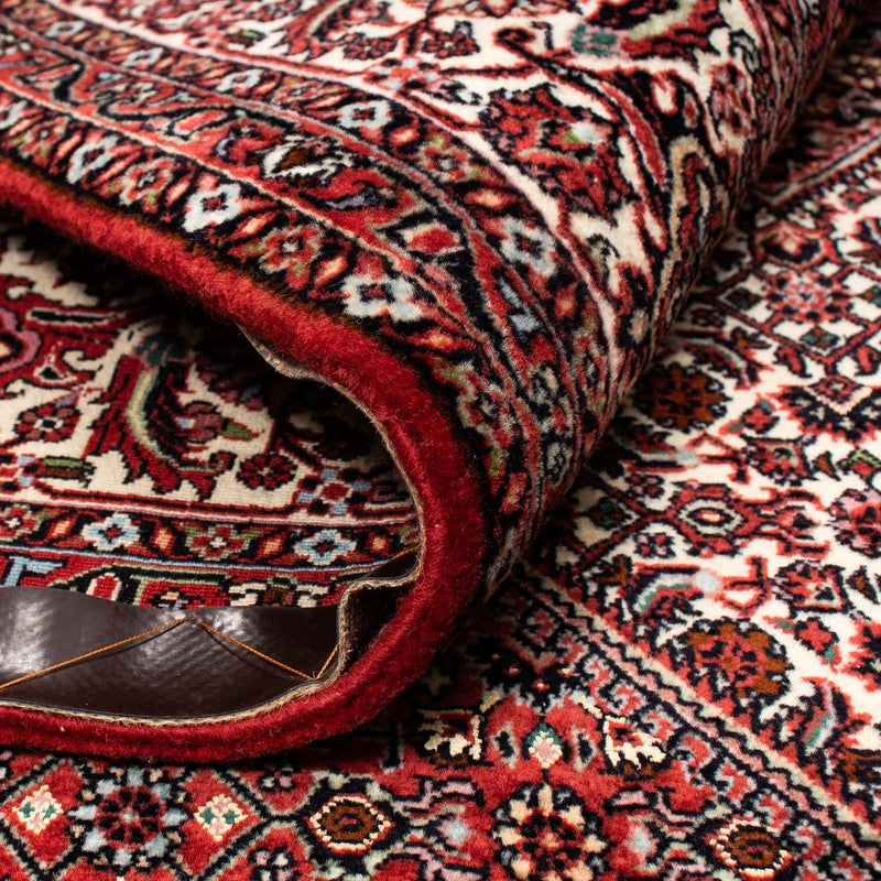 Tapete Persa - Bijar - 252 x 208 cm - vermelho escuro