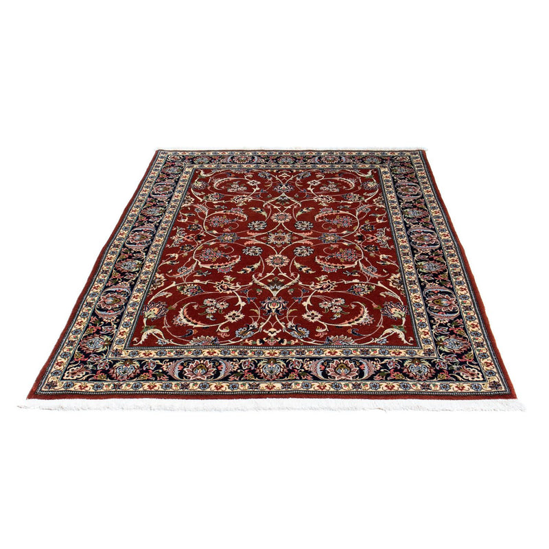 Tapete persa - Ghom - 181 x 136 cm - vermelho escuro
