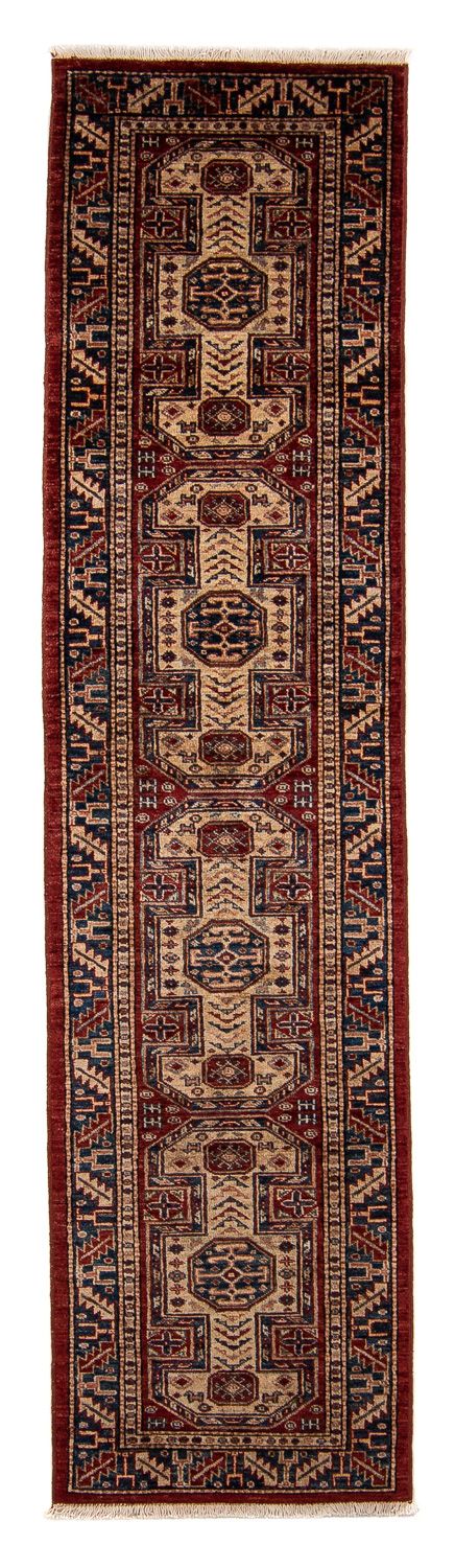 Corredor Tapete Ziegler - Kazak - 281 x 62 cm - vermelho escuro