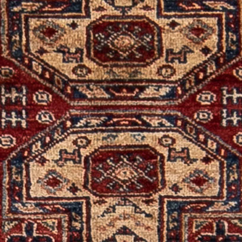 Corredor Tapete Ziegler - Kazak - 281 x 62 cm - vermelho escuro