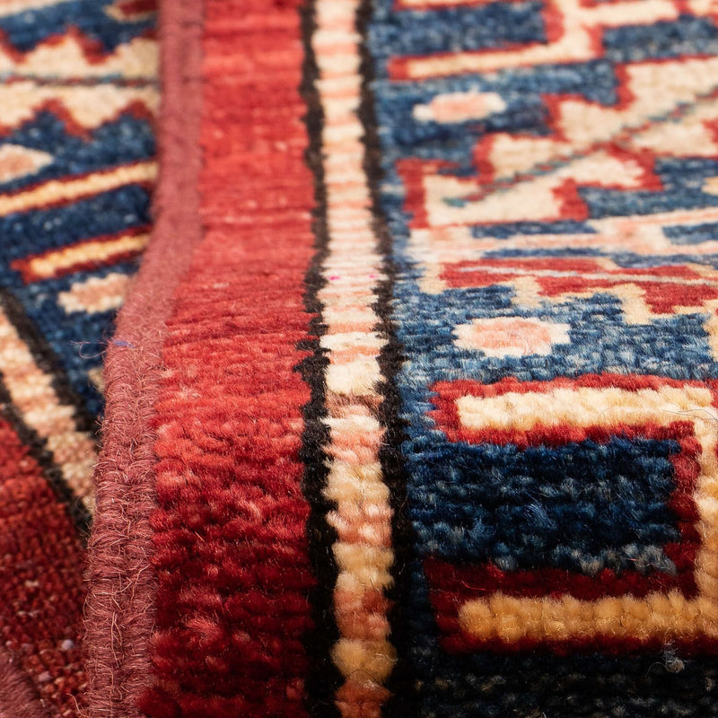 Corredor Tapete Ziegler - Kazak - 281 x 62 cm - vermelho escuro