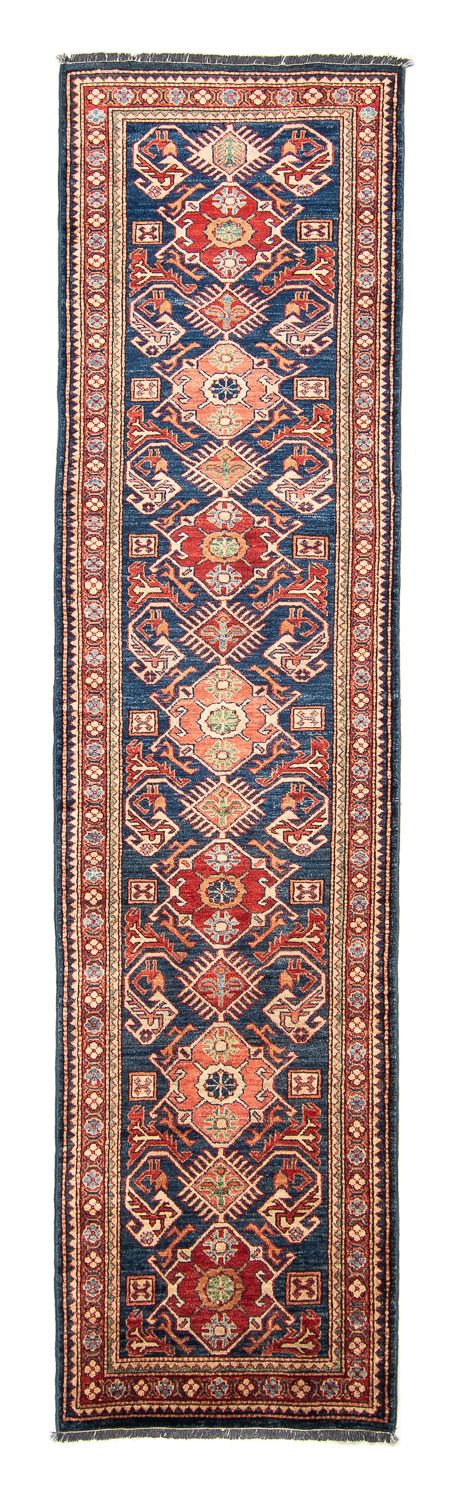 Corredor Tapete Ziegler - Kazak - 298 x 78 cm - azul