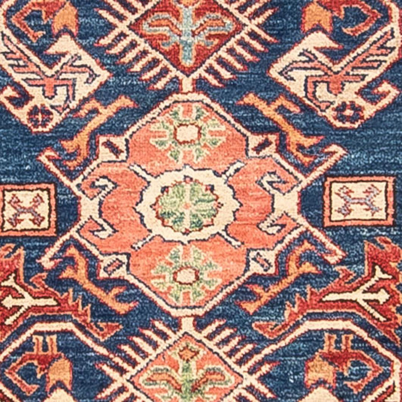 Corredor Tapete Ziegler - Kazak - 298 x 78 cm - azul