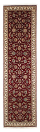 Corredor Tapete Persa - Tabriz - Royal - 295 x 77 cm - vermelho escuro