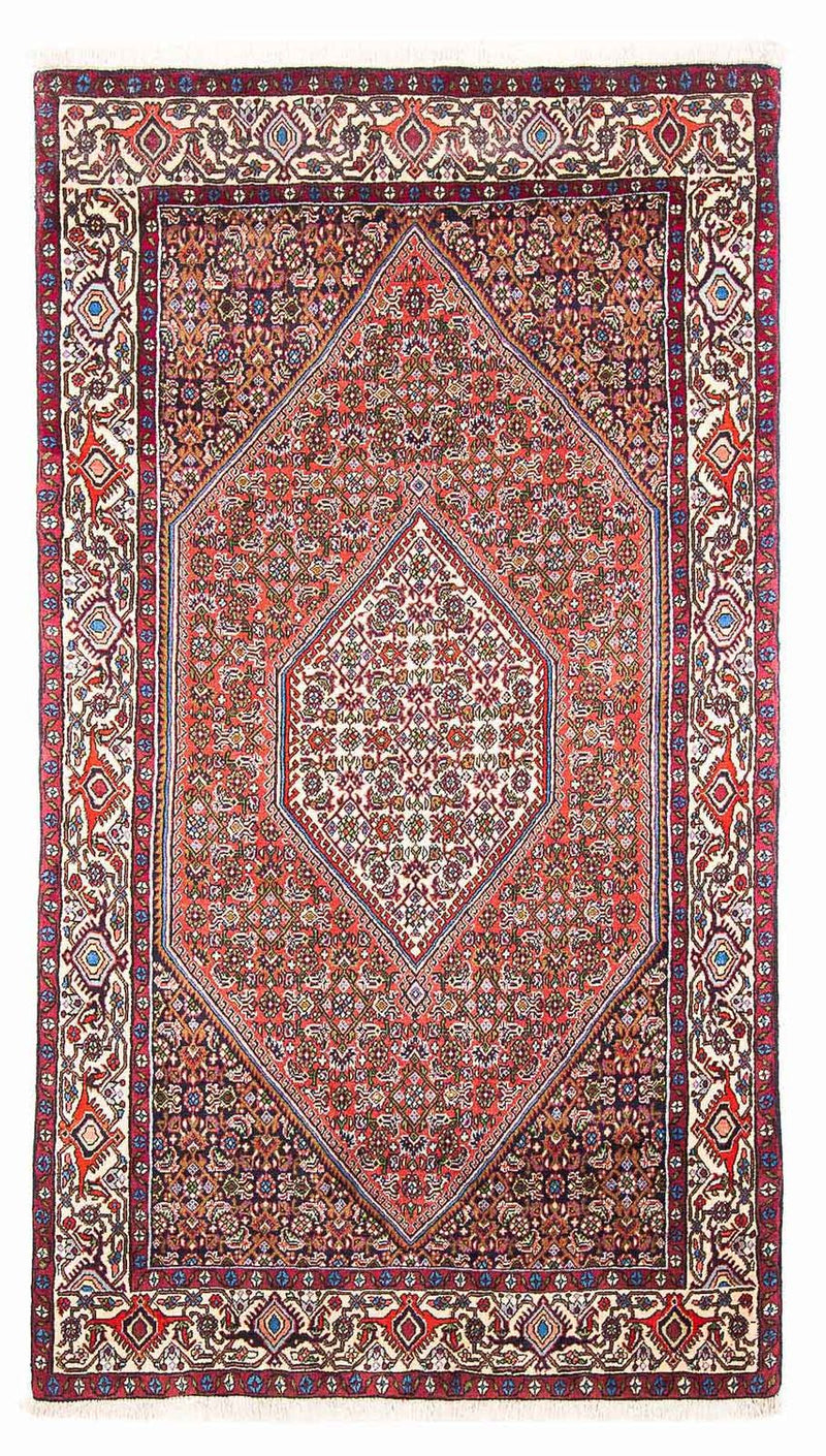 Tapete Persa - Bijar - 190 x 108 cm - vermelho claro