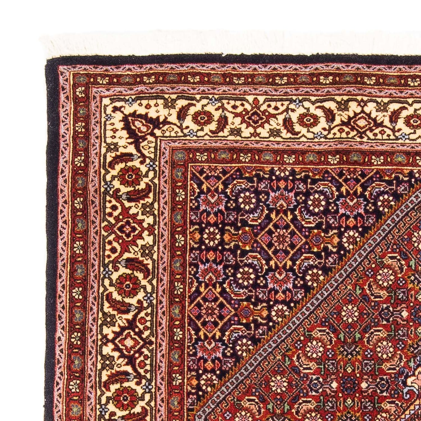 Tapete Persa - Bijar - 168 x 108 cm - azul escuro