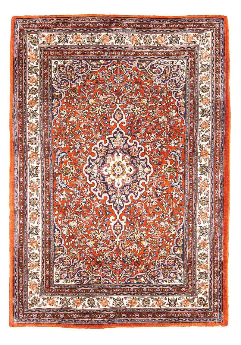 Tapete Persa - Bijar - 152 x 110 cm - vermelho
