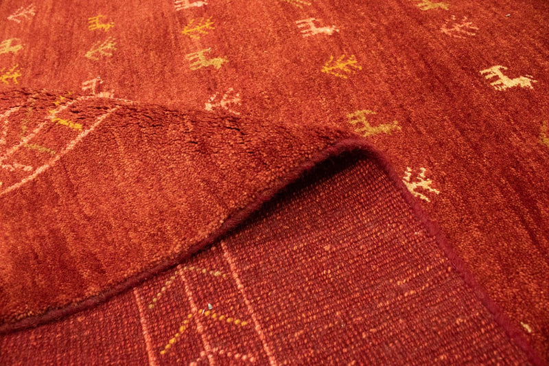 Tapete Gabbeh - Persa - 240 x 168 cm - vermelho