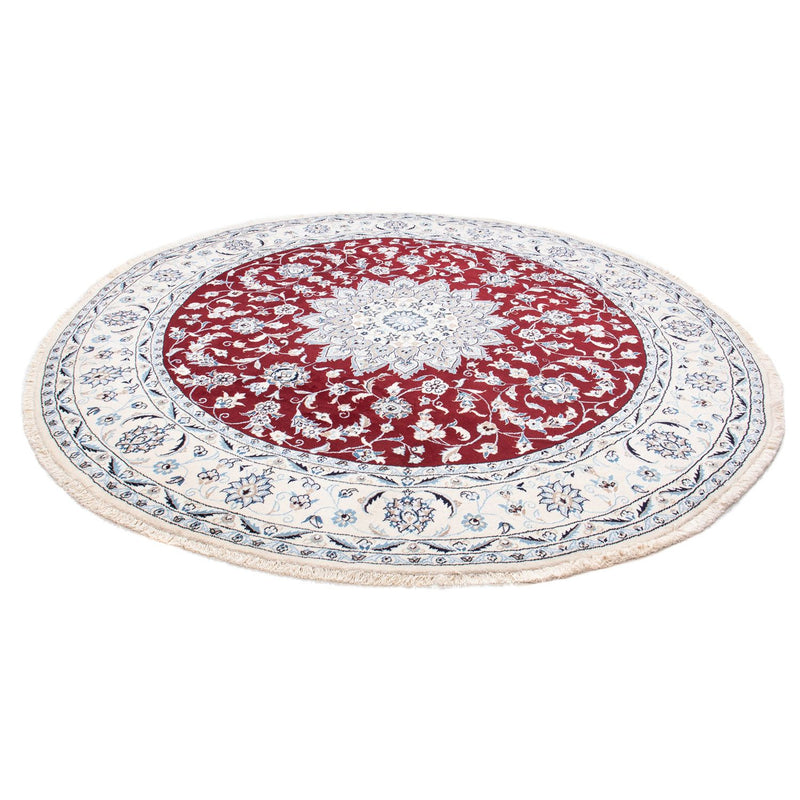 Tapete Persa - Nain ronda  - 250 x 250 cm - vermelho escuro