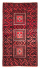Corredor Tapete Baluch - 207 x 112 cm - vermelho