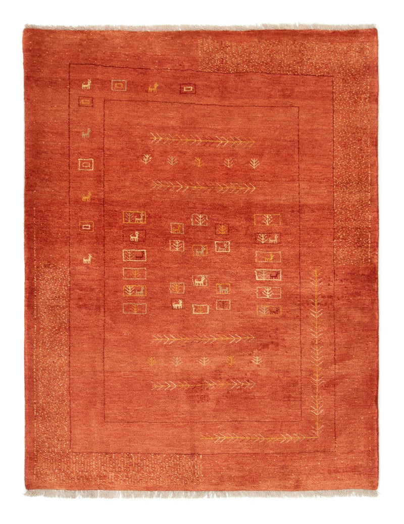 Tapete Gabbeh - Persa - 192 x 149 cm - vermelho