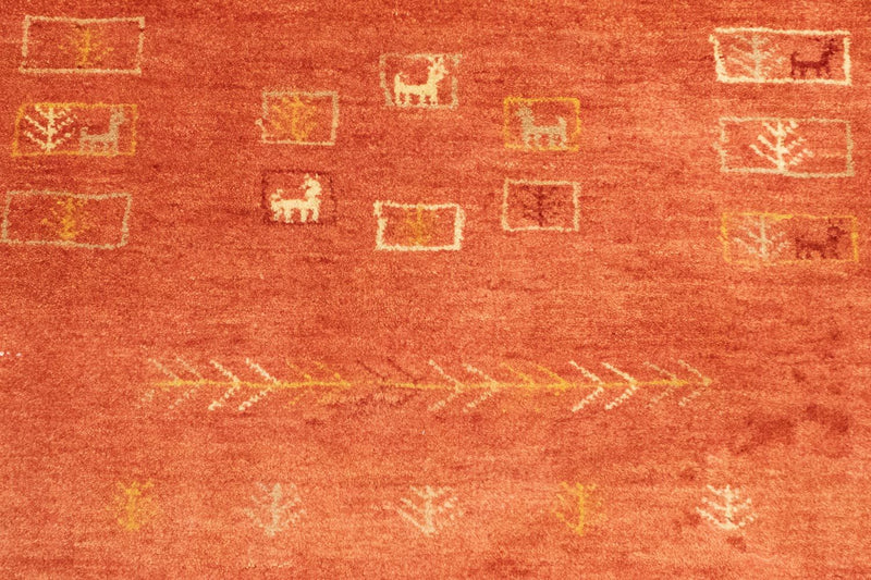 Tapete Gabbeh - Persa - 192 x 149 cm - vermelho