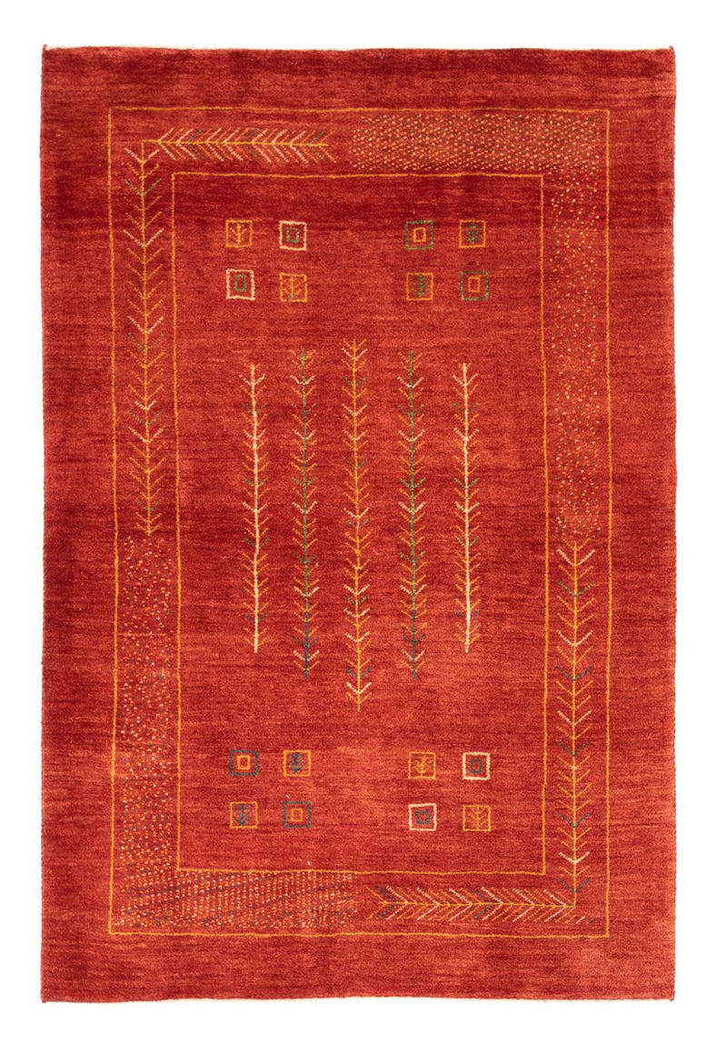 Tapete Gabbeh - Persa - 180 x 124 cm - vermelho