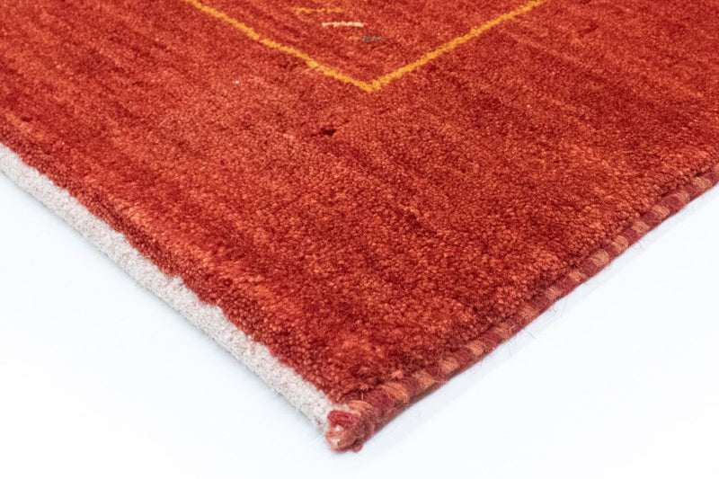 Tapete Gabbeh - Persa - 180 x 124 cm - vermelho