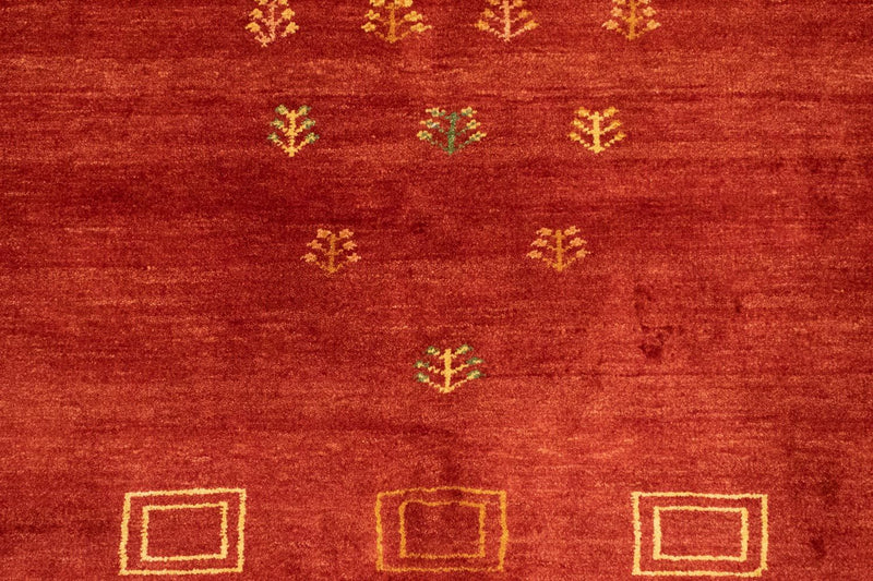 Tapete Gabbeh - Persa - 195 x 156 cm - vermelho