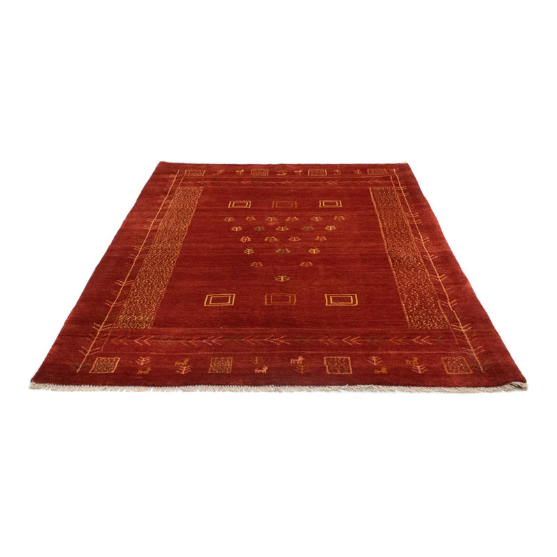 Tapete Gabbeh - Persa - 195 x 156 cm - vermelho