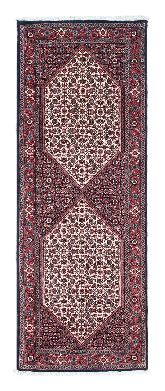 Corredor Tapete Persa - Bijar - 203 x 72 cm - vermelho