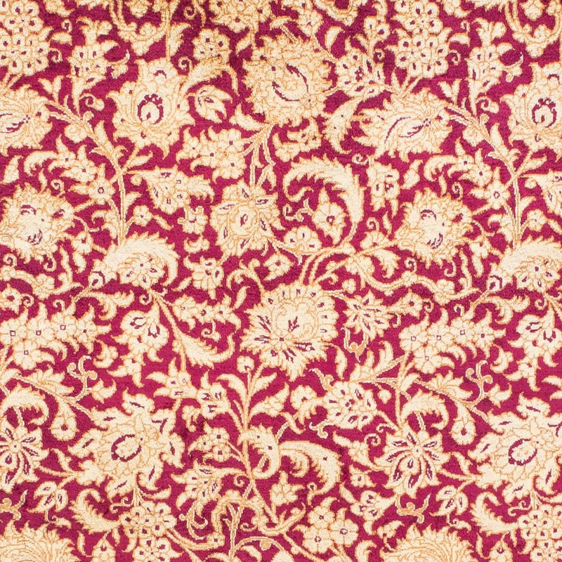 Tapete persa - Ghom - 146 x 100 cm - vermelho escuro