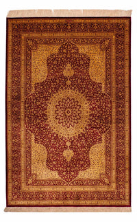 Tapete de seda - Ghom Silk - Premium - 188 x 130 cm - bege – product image