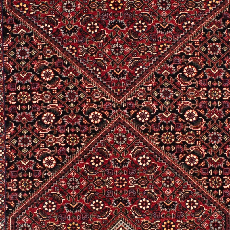 Corredor Tapete Persa - Bijar - 202 x 76 cm - vermelho escuro