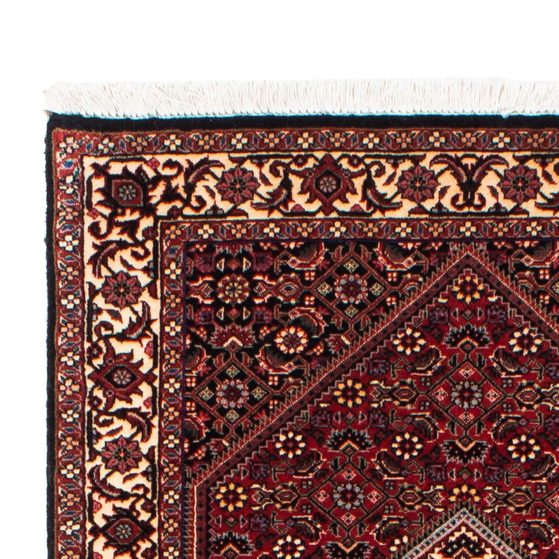 Corredor Tapete Persa - Bijar - 202 x 76 cm - vermelho escuro