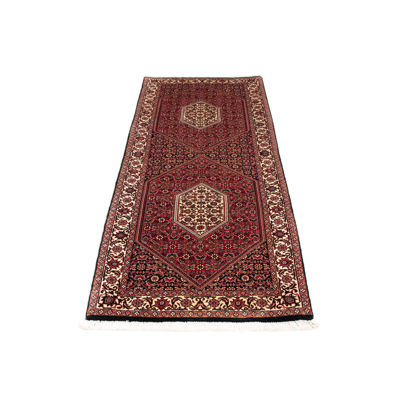 Corredor Tapete Persa - Bijar - 202 x 76 cm - vermelho escuro