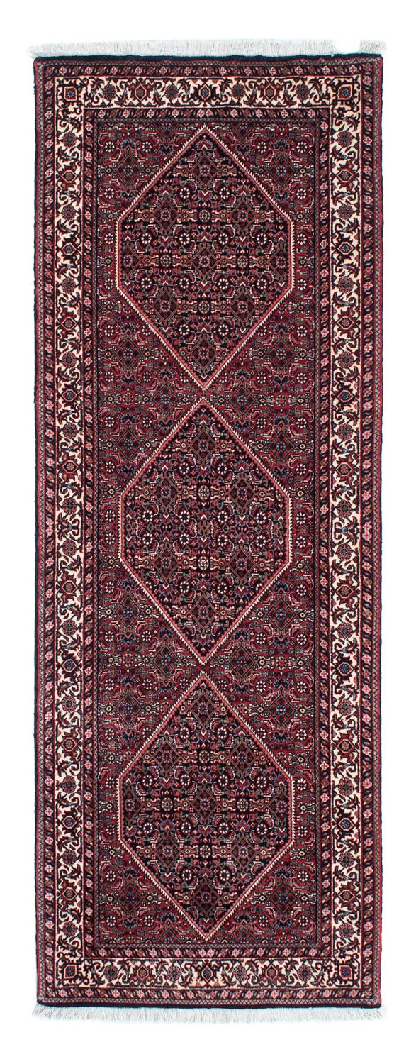 Corredor Tapete Persa - Bijar - 213 x 74 cm - azul escuro