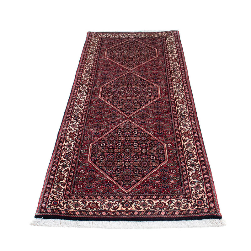 Corredor Tapete Persa - Bijar - 213 x 74 cm - azul escuro