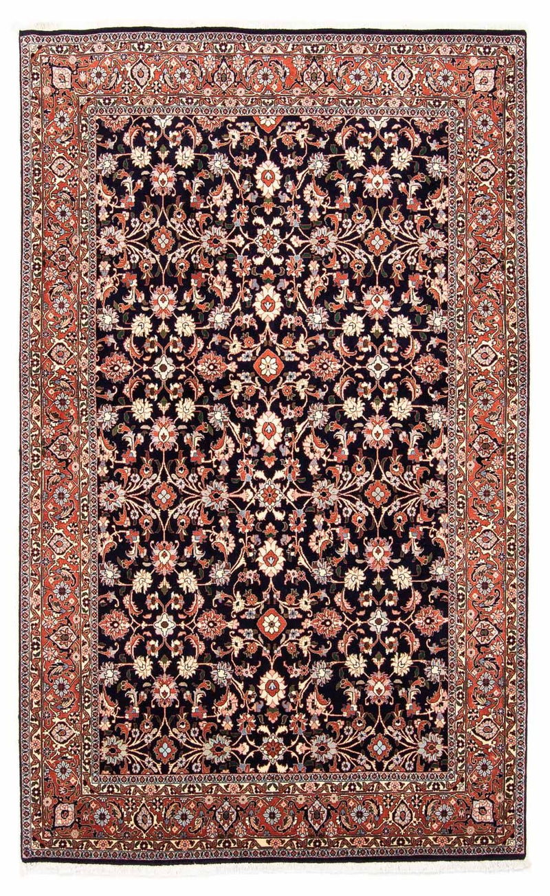 Tapete Persa - Bijar - 245 x 151 cm - azul escuro