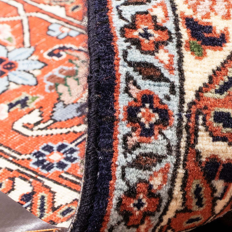 Tapete Persa - Bijar - 245 x 151 cm - azul escuro