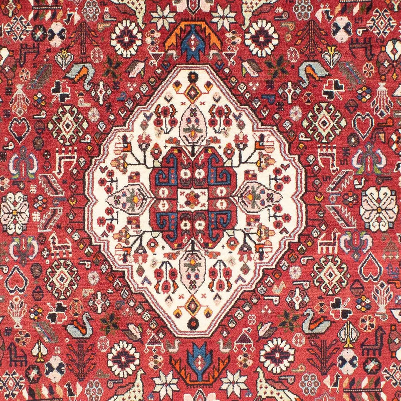 Tapete Gabbeh - Kashkuli Persa - 247 x 157 cm - vermelho escuro
