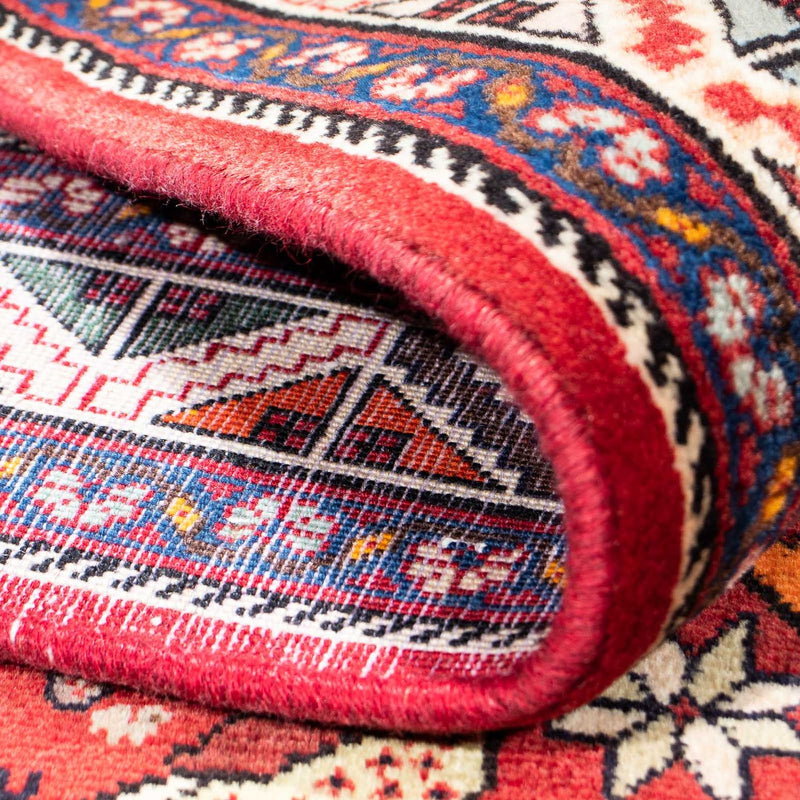 Tapete Gabbeh - Kashkuli Persa - 247 x 157 cm - vermelho escuro