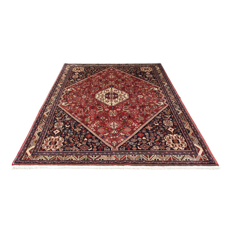 Tapete Gabbeh - Kashkuli Persa - 247 x 157 cm - vermelho escuro