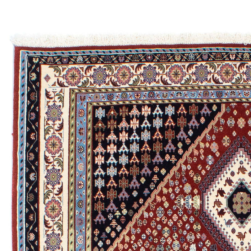 Tapete Gabbeh - Kashkuli Persa - 225 x 139 cm - vermelho escuro