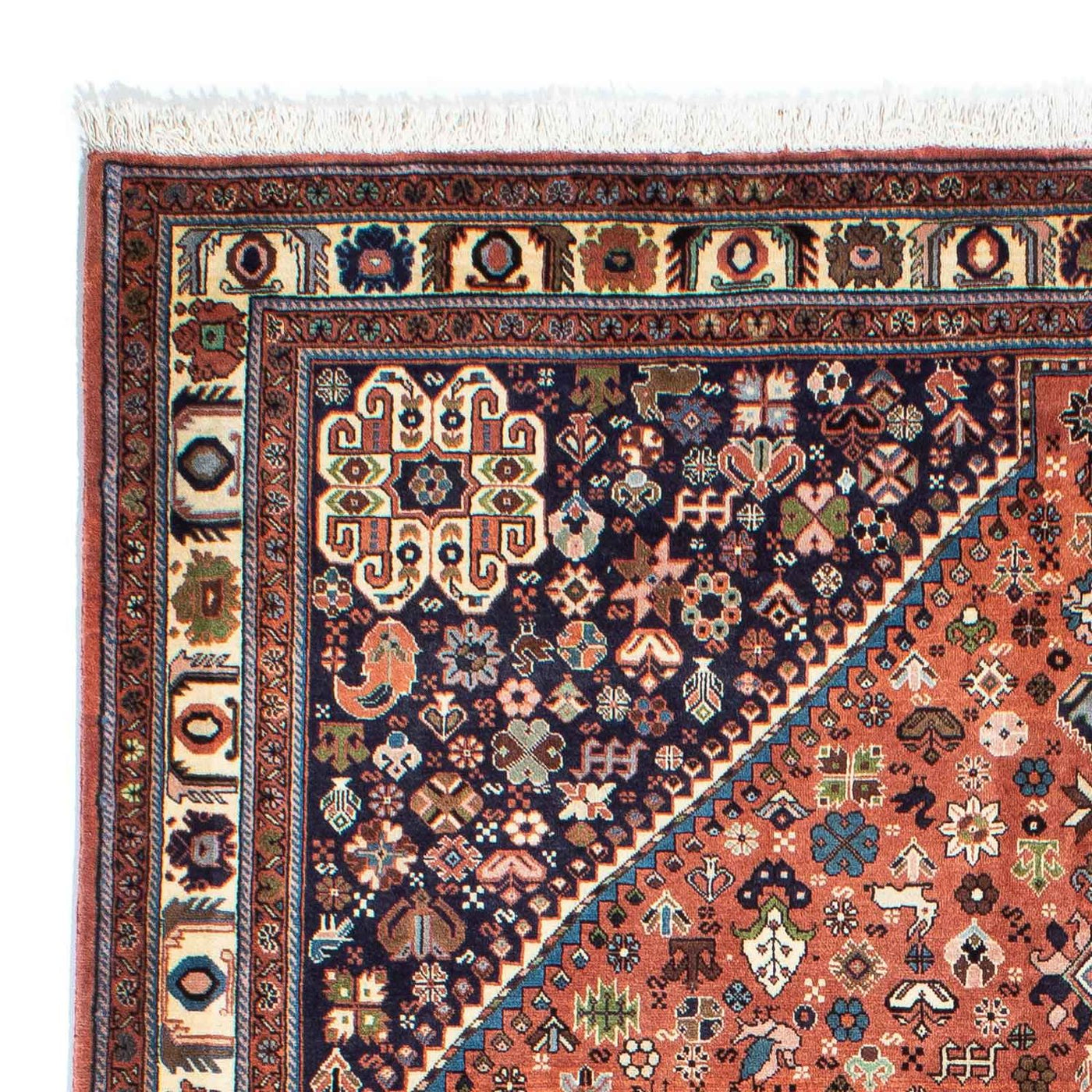 Tapete Gabbeh - Kashkuli Persa - 240 x 168 cm - castanho