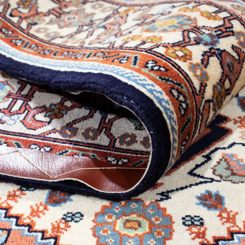 Tapete Gabbeh - Kashkuli Persa - 180 x 145 cm - azul escuro