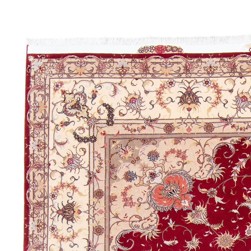 Tapete Persa - Tabriz - Royal - 305 x 253 cm - vermelho escuro