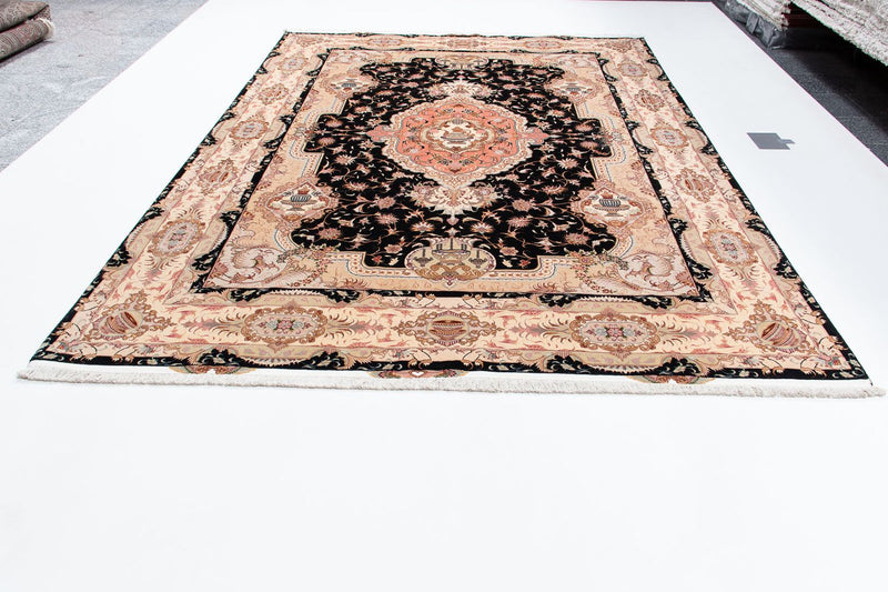 Tapete Persa - Tabriz - Royal - 350 x 250 cm - azul escuro