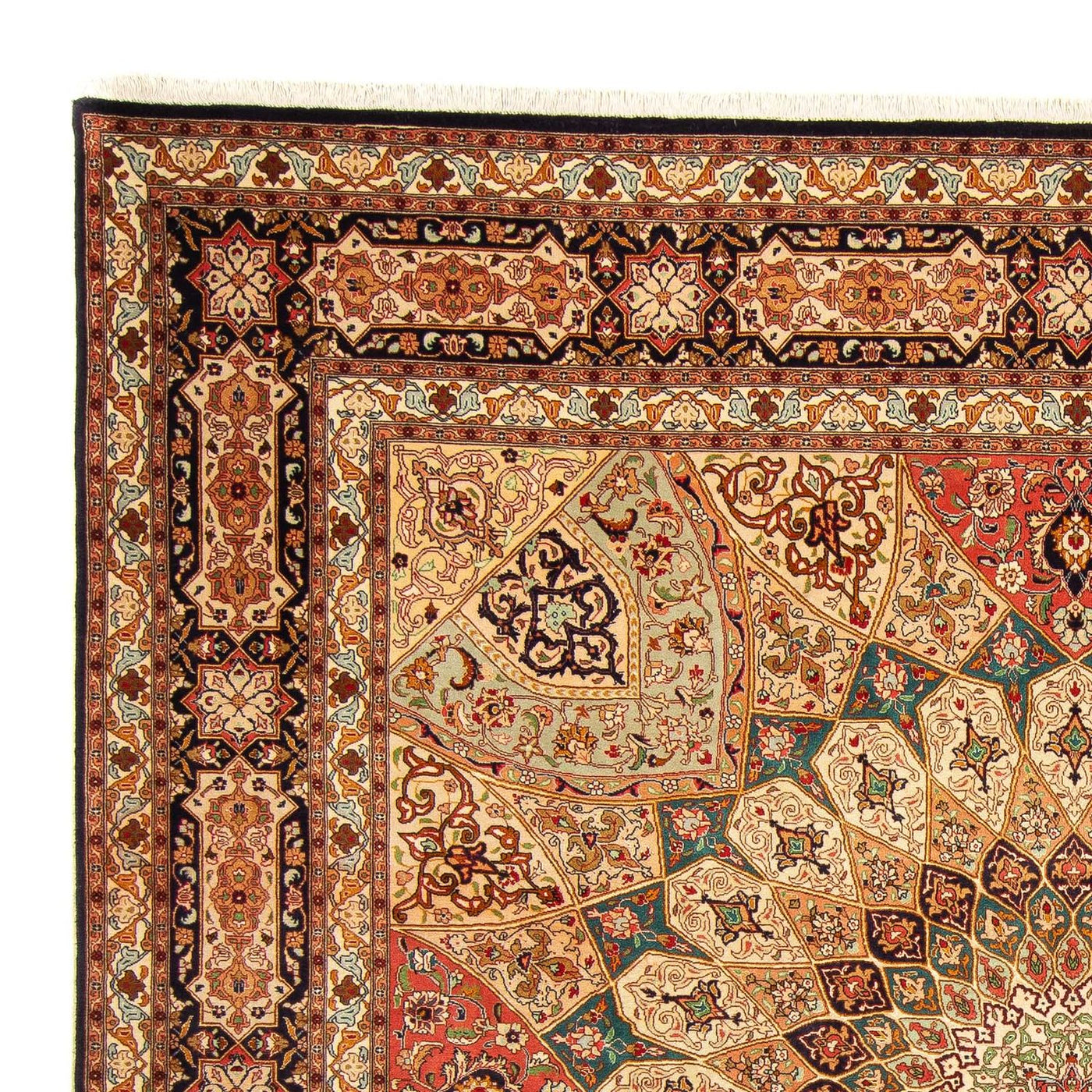 Tapete Persa - Tabriz - Royal praça  - 253 x 252 cm - multicolorido