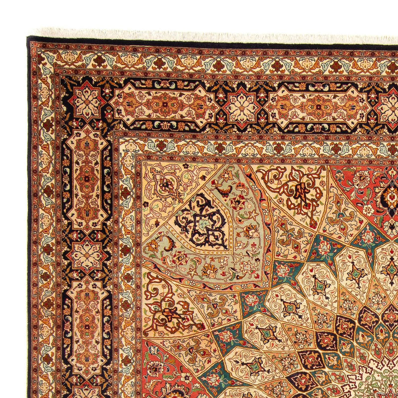 Tapete Persa - Tabriz - Royal praça  - 253 x 252 cm - multicolorido