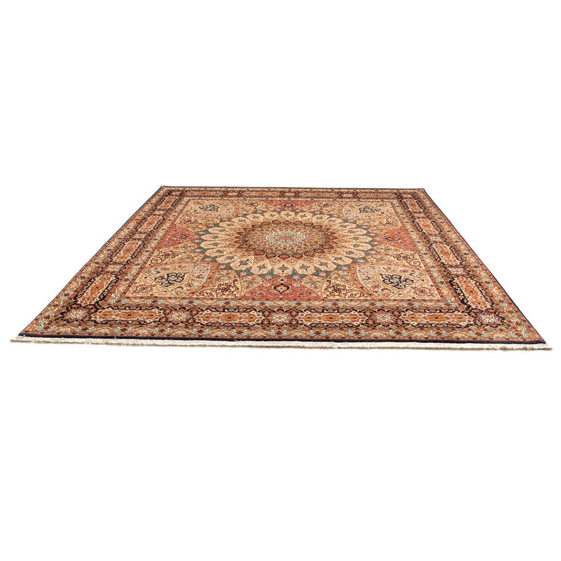 Tapete Persa - Tabriz - Royal praça  - 253 x 252 cm - multicolorido