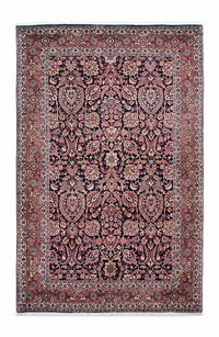 Tapete Persa - Bijar - 209 x 130 cm - azul escuro – product image